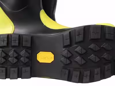 Detalle de suela Vibram® en bota forestal NFPA 1950 para bombero