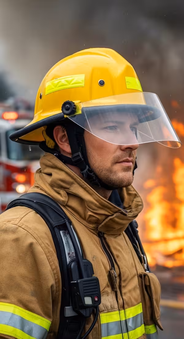 Casco ARFF Sistema Completo — EPP certificado NFPA para bomberos México