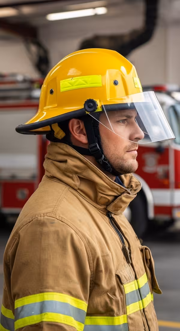 Casco Forestal Termoplástico Estándar — EPP certificado NFPA para bomberos México