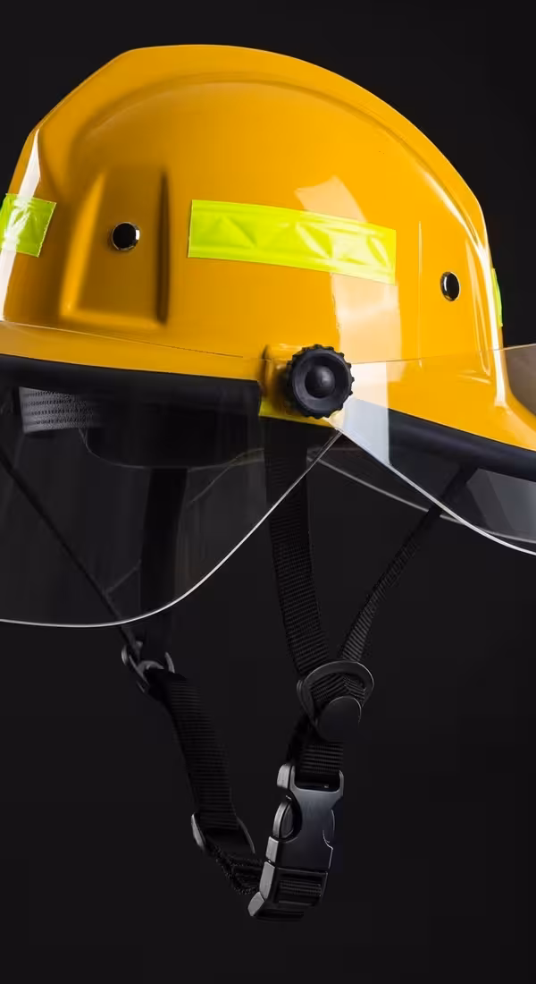Casco con Protección Facial Hi-Vis — EPP certificado NFPA para bomberos México
