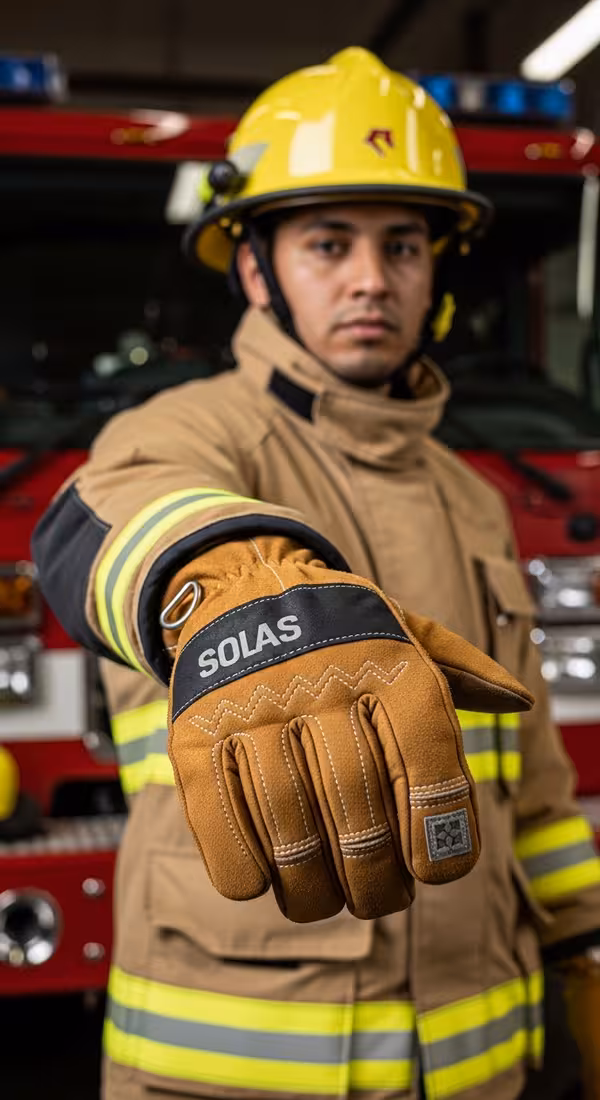 Guantes Cuero Vaqueta Estándar — EPP certificado NFPA para bomberos México