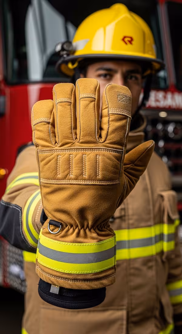 Guantes Cuero Vaqueta Tradicional — EPP certificado NFPA para bomberos México