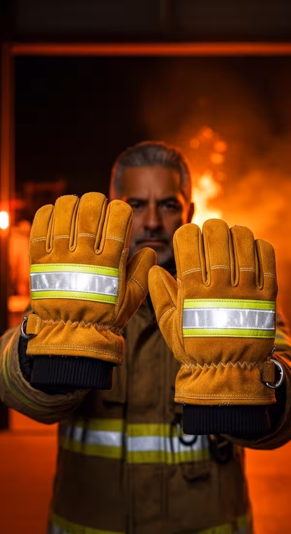 Guantes Nitrilo HAZMAT — EPP certificado NFPA para bomberos México