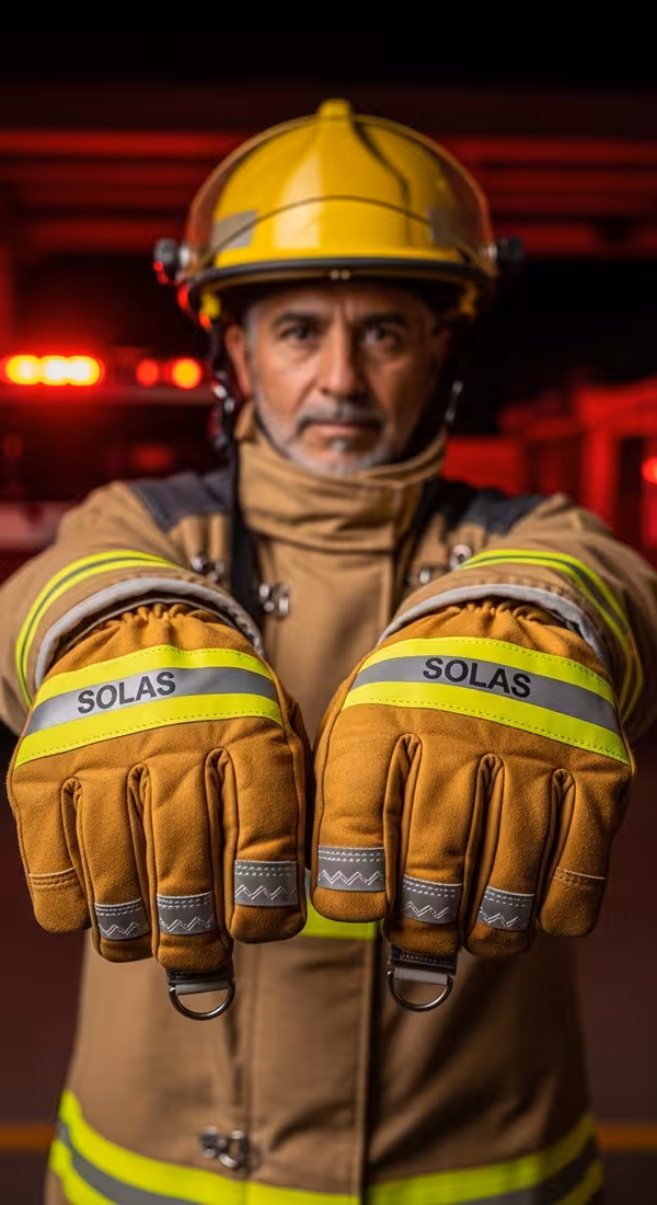 Guantes muñeca extendida en operación