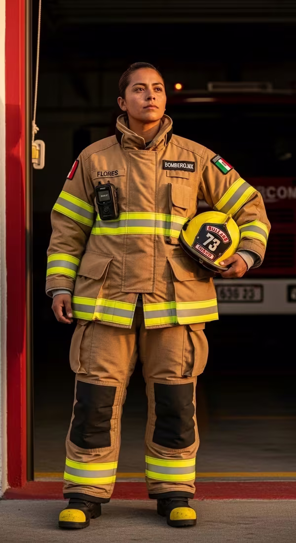 Capa Aluminizada — EPP certificado NFPA para bomberos México