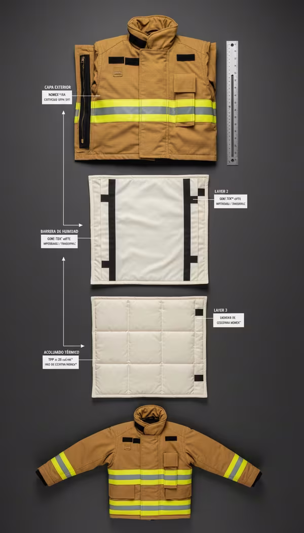 Traje HAZMAT Nivel A — EPP certificado NFPA para bomberos México