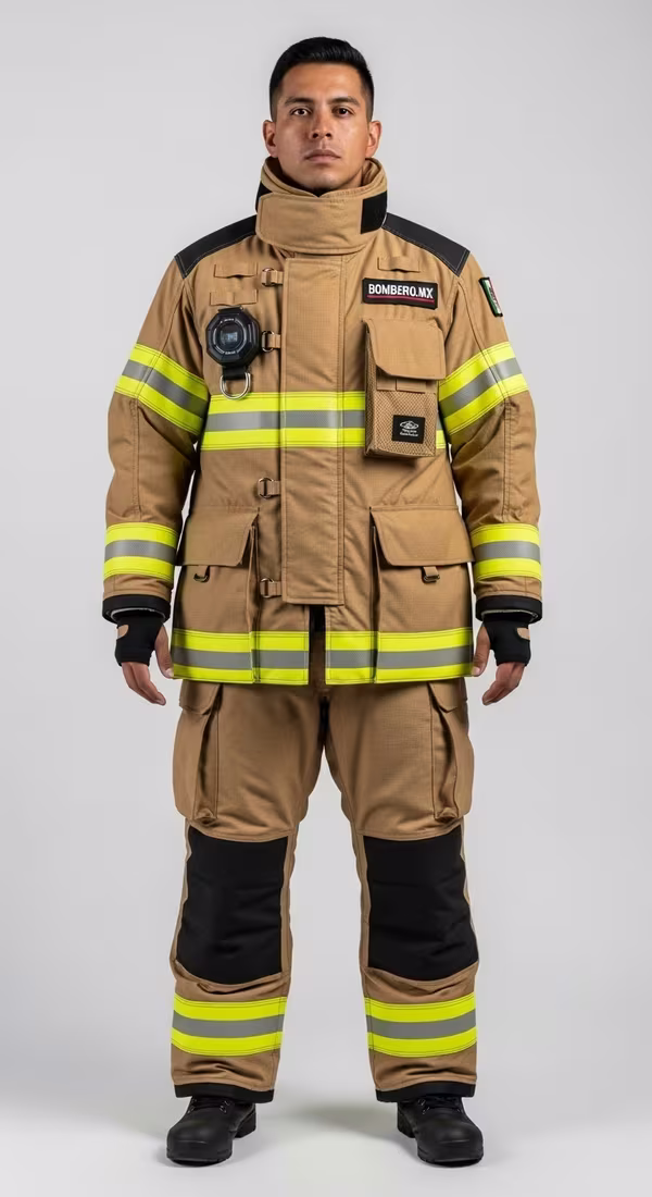 Capa Aluminizada — EPP certificado NFPA para bomberos México