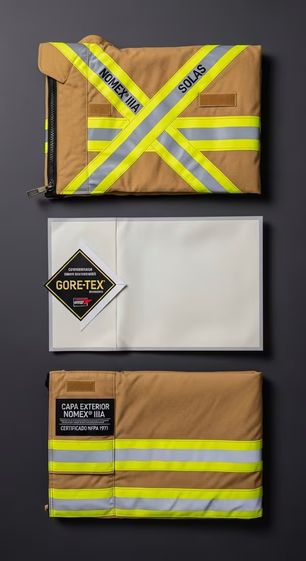 Capa Aluminizada — EPP certificado NFPA para bomberos México
